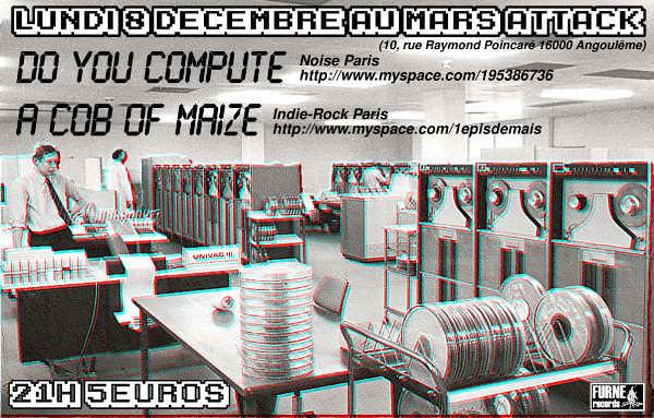 Do you compute + A cob of maize Lundi 8 décembre Mars attack